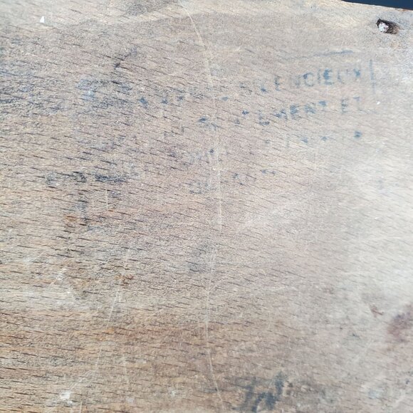 VTG PeDe Germany Coffee Grinder Primitive Hand Crank Mill Rustic Wood Box Farmho - Picture 12 of 14